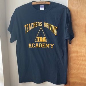 90s Gildan black cotton Teachers Driving Academy tee size M